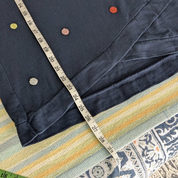 ⭐ Ann Taylor LOFT Outlet Navy Polka Dot Long Sleeve Top XS - Picture 8 of 11